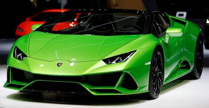 Lamborghini Huracan Evo Spyder, en el Salón del Motor de Ginebra.