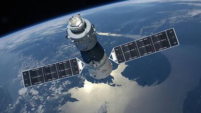 Recreación de Tiangong-1 en órbita