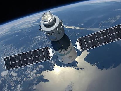 Recreación de Tiangong-1 en órbita