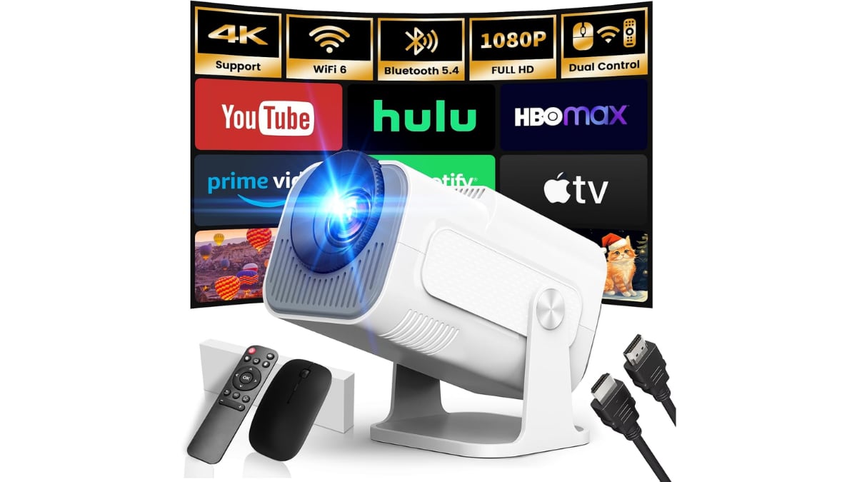 Proyector portátil.