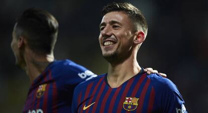 Lenglet, después de marcarle a la Cultural Leonesa.