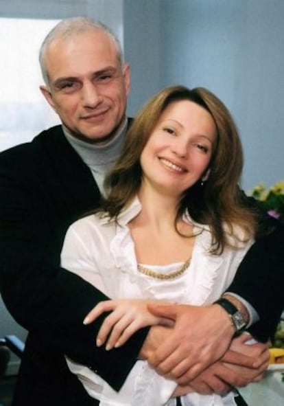 Alexandr Timoshenko y su esposa, en Kiev en 2004.