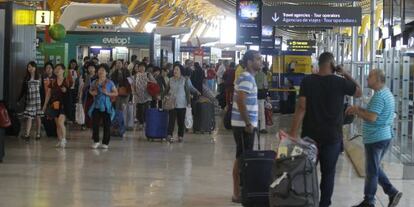 Barajas Airport in Madrid, Spain