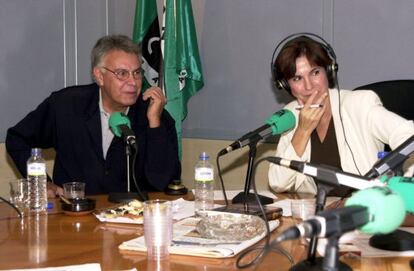 Concha Garc&iacute;a Campoy en una entrevista con Felipe Gonzalez.