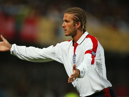 David Beckham durante el partido 'International Friendly' entre Sudáfrica e Inglaterra, el 22 de mayo de 2023 en el estadio ABSA, en Durban.