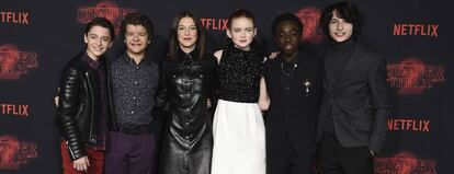 El elenco de 'Stranger Things' en un evento en Los Ángeles.