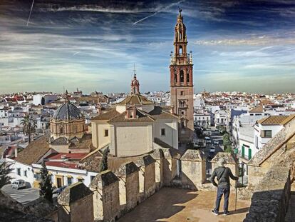 Vista de Carmona desde el alcázar de la Puerta de Sevilla.