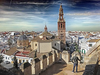 Vista de Carmona desde el alcázar de la Puerta de Sevilla.