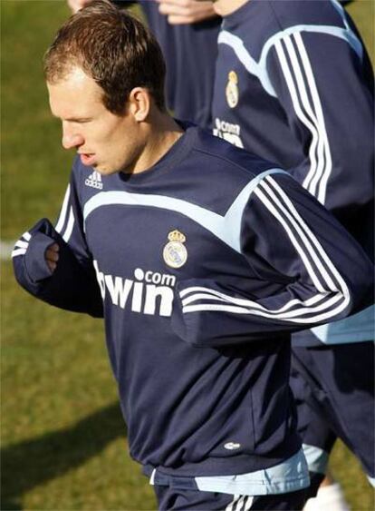 Robben, durante un entrenamiento