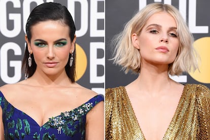 Las sombras son las protagonistas del maquillaje. Las actrices dejaron a un lado los labios rojos o los tonos burdeos que tanto se vieron en otras ocasiones apostando por maquillajes bastante naturales y labiales rosados. Camilla Belle y Lucy Boynton acertaron potenciando su mirada con dos de las sombras más llamativas y originales de la noche.