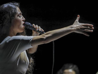 Sílvia Pérez Cruz, durante un concierto en el Liceo en 2019.