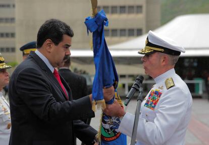 Maduro en un acto militar este jueves.
