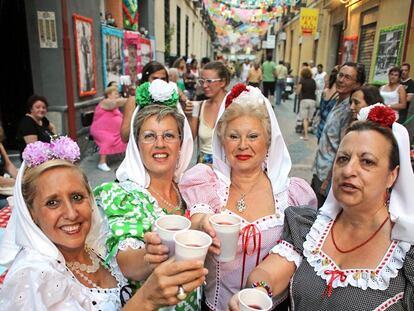 Chulapas en las fiestas de San Cayetano