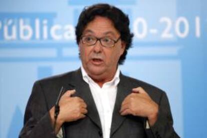 El responsable de la Función Pública de UGT,
Julio Lacuerda, en una rueda de prensa. EFE/Archivo