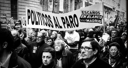 Manifestación de la marea blanca en febrero de 2013.