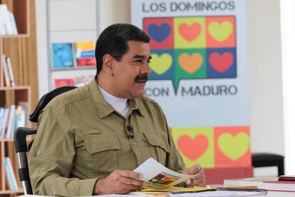 Maduro, en su programa de radio y televisión.