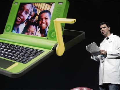 Larry Page, de Google, en la feria de Las Vegas.