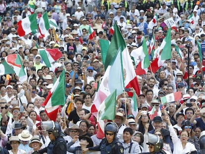 Mexicans take to the streets at the weekend to protest against Donald Trump.