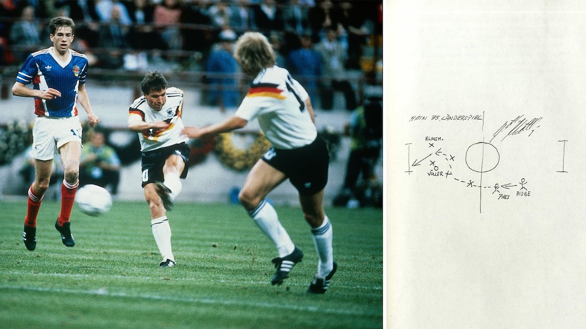 Los héroes del fútbol dibujan su mayor hazaña