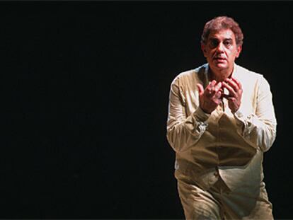 Plácido Domingo, en su papel de Siegmund de <i>La valquiria,</i> en el Teatro Real.