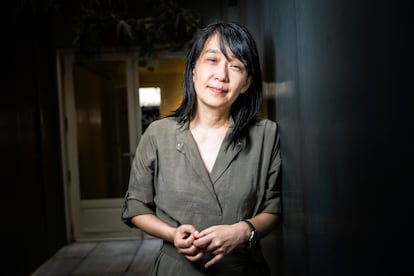 Han Kang, premio Nobel 2024 en el el Hotel de Las Letras de Madrid en septeimbre de 2023. 