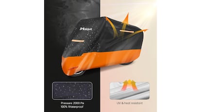 Esta funda para la moto es impermeable y tiene alta protección solar