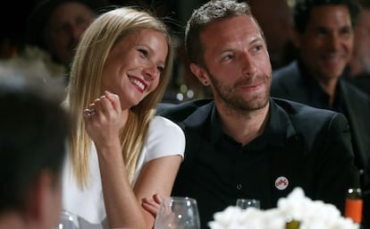 Gwyneth Paltrow e Chris Martin em janeiro deste ano.