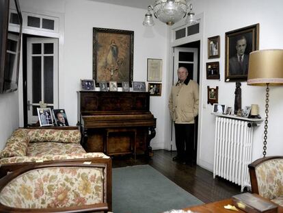 José María García Leira, vicepresidente de la Fundación Manuel Fraga Iribarne, en la casa natal de éste en Vilalba.
