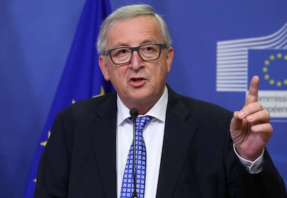 Jean Claude Juncker, presidente de la Comisión Europea, el 12 de abril en Bruselas.