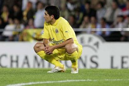 Riquelme, desolado tras fallar el máximo castigo.