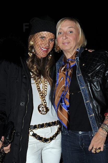 ¿Dónde va Anna Dello Russo sin abalorios? A su lado, la DJ La Pina.