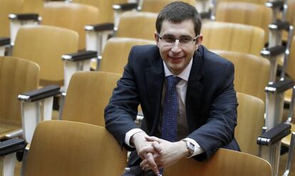 Enrique Gómez Bastida en febrero de 2014, el día en el que tomó posesión como director de la AEPSAD.