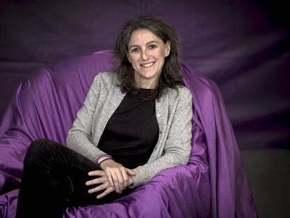 María Oliver, candidata de Unides Podem a la Alcadía de Valencia, en la Morada, la sede de Podem. 