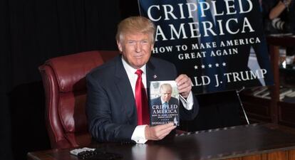 Donald Trump, en la firma de su libro este martes en Nueva York.