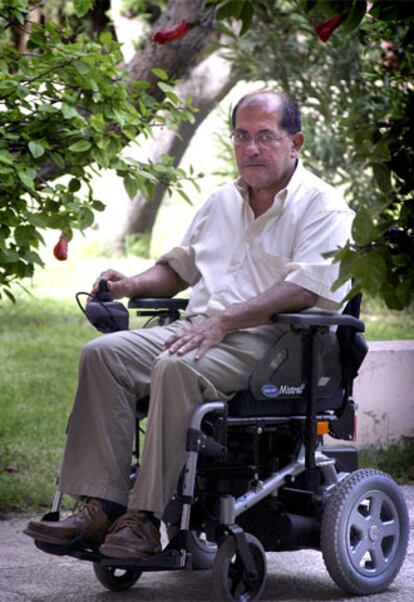 Javier Cabo, paciente con esclerosis lateral amiotrófica.