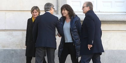 Teresa Jordà, a su llegada al Tribunal Supremo.