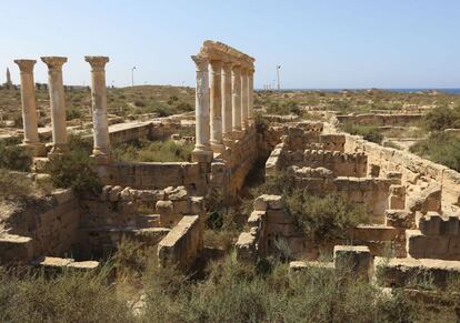 Porción de la antigua ciudad romana de Sabartha, a unos 70 kilómetros de Trípoli.