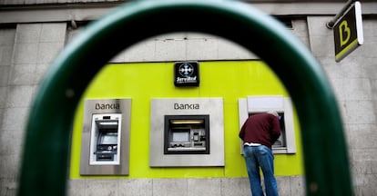 Imagen de un cajero automático de Bankia.