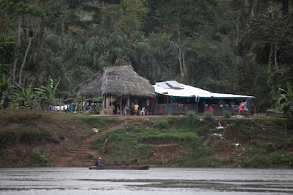 Vista de algunas de las casas construidas al interior de la reserva.