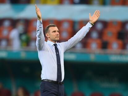 Shevchenko durante el último partido de la Eurocopa ante Austria.