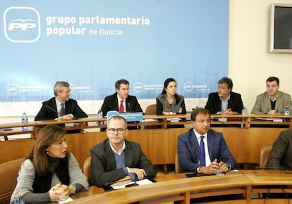 Reunión del Grupo Popular en el Parlamento
