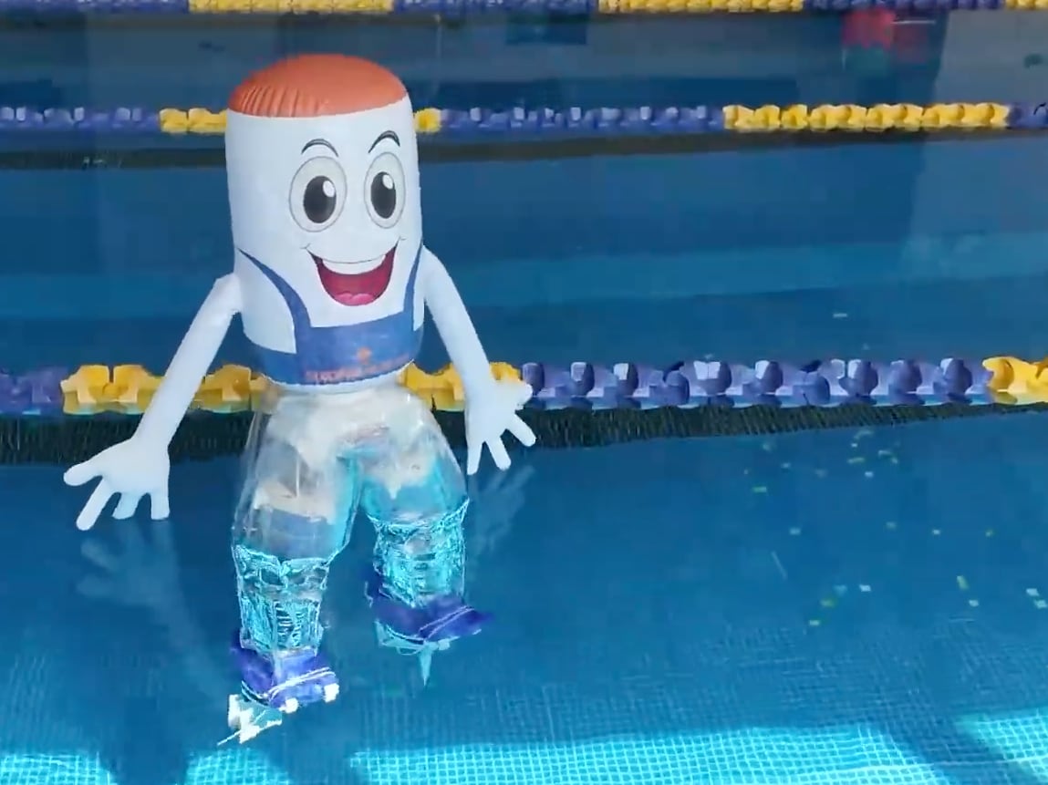 El robot inflable y sonriente que se postula como alternativa de rescate en escenarios catastróficos