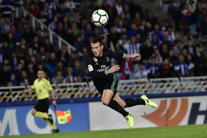 Gareth Bale en la acci&oacute;n del gol del 1-3 a la Real Sociedad. 