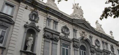 Fachada de la sede del Tribunal Supremo en Madrid. 