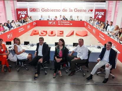Reunión de la dirección del PSOE del 29 de agosto.