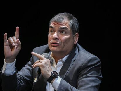 El expresidente de Ecuador Rafael Correa. 