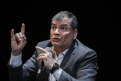 El expresidente de Ecuador Rafael Correa. 