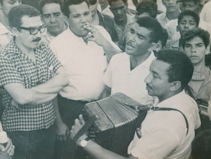 Gabriel Garc&iacute;a M&aacute;rquez en Aracataca, en marzo de 1966. 