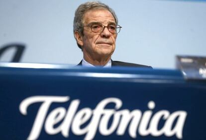 El presidente de Telef&oacute;nica, C&eacute;sar Alierta.