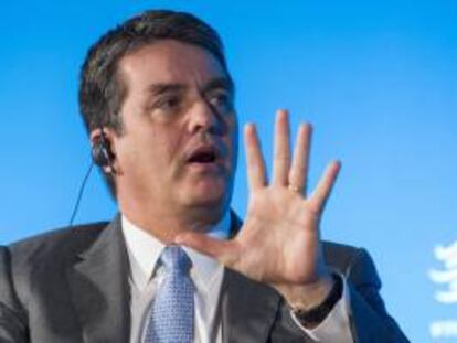 En la imagen, el director general de la Organización Mundial del Comercio, el brasileño Roberto Azevedo. EFE/Archivo